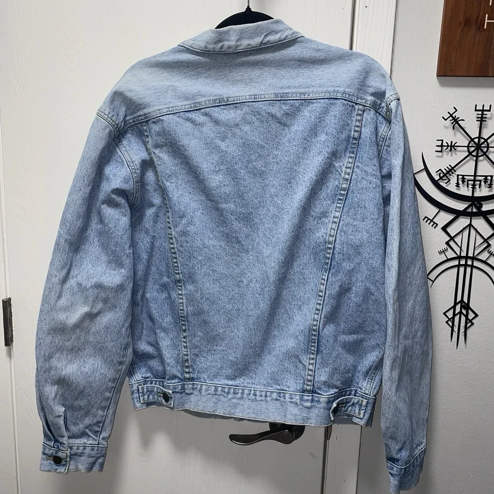 Men's George's Marciano Guess Denim Jacket‎ Light Wash Medium y2k